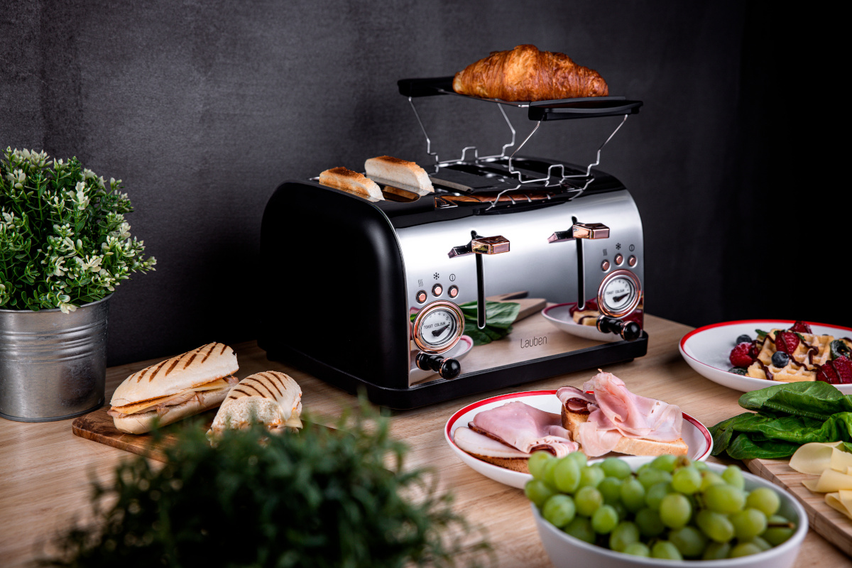 Lauben 4 Slice Toaster 1500BC – Na idealne rodzinne śniadanie
