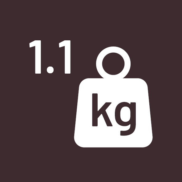 Súly 1,1 kg