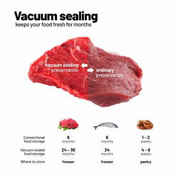 Lauben Vacuum Sealer - keeps your food fresh for months