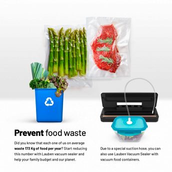 Lauben Vacuum Sealer - prevent food waste