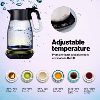 Lauben Vacuum Thermo Kettle VTK01S - adjustable temperature, premium thermostat